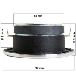 Kit Haut-parleurs Voiture SP Audio SP-EM6.5 - 2 Voies, 6,5", 200W RMS, Avec Crossovers